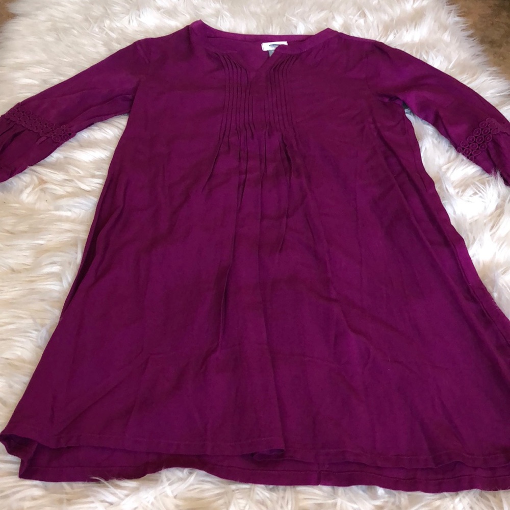 girls size extra large plum dress
